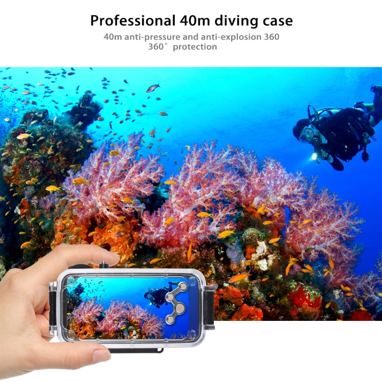 For iPhone XS Max PULUZ 40m/130ft Waterproof Diving Case, Photo Video Taking Underwater Housing Cover(Black) - More iPhone Cases by PULUZ | Online Shopping UK | buy2fix