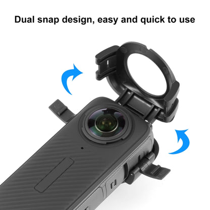 For Insta360 X4 PULUZ Snap-on Lens Guard Protective Cover (Black) - Len Accessories by PULUZ | Online Shopping UK | buy2fix