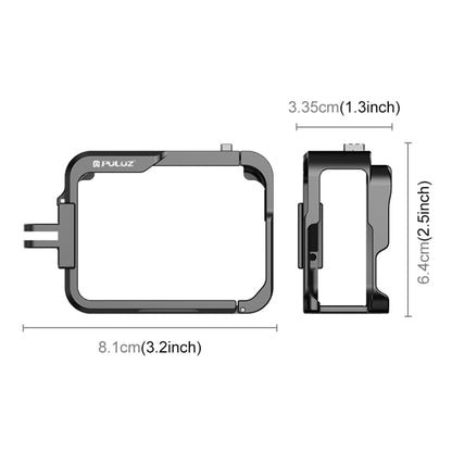 For Insta360 Ace Pro PULUZ Metal Protective Cage Adapter Frame (Black) - Mount & Holder by PULUZ | Online Shopping UK | buy2fix