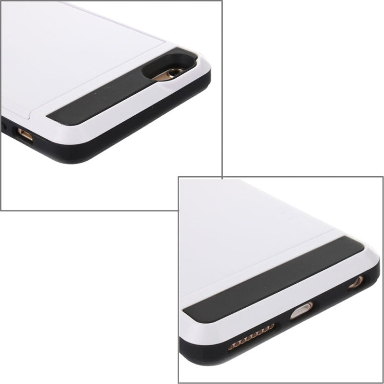 Blade PC + TPU Combination Case with Card Slot for iPhone 6(White) - More iPhone Cases by buy2fix | Online Shopping UK | buy2fix