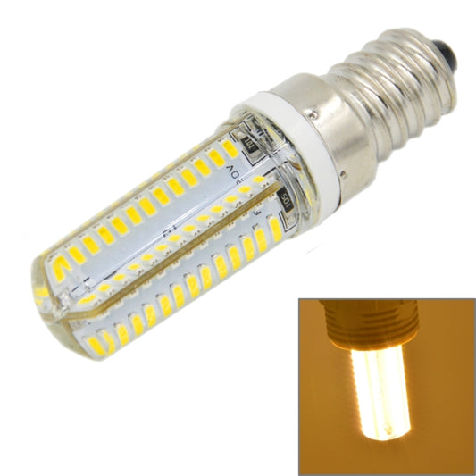 E14 5W 400LM 104 LED SMD 3014 Silicone Corn Light Bulb, AC 220V (Warm White Light) - LED Blubs & Tubes by buy2fix | Online Shopping UK | buy2fix