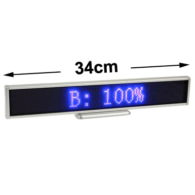 Programmable LED Moving Scrolling Message Display Sign Indoor Board, Display Resolution: 128 x 16 Pixels, Length: 41cm - LED Billboard by buy2fix | Online Shopping UK | buy2fix