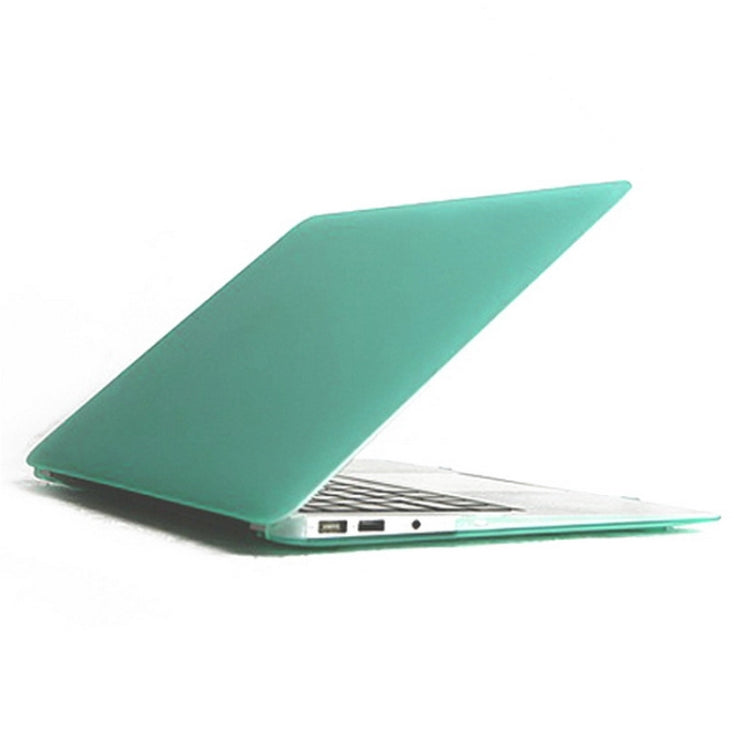 ENKAY for MacBook Air 11.6 inch (US Version) / A1370 / A1465 4 in 1 Frosted Hard Shell Plastic Protective Case with Screen Protector & Keyboard Guard & Anti-dust Plugs(Green) - MacBook Air Cases by ENKAY | Online Shopping UK | buy2fix