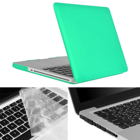 ENKAY for Macbook Pro 13.3 inch (US Version) / A1278 Hat-Prince 3 in 1 Frosted Hard Shell Plastic Protective Case with Keyboard Guard & Port Dust Plug(Green) - MacBook Pro Cases by ENKAY | Online Shopping UK | buy2fix