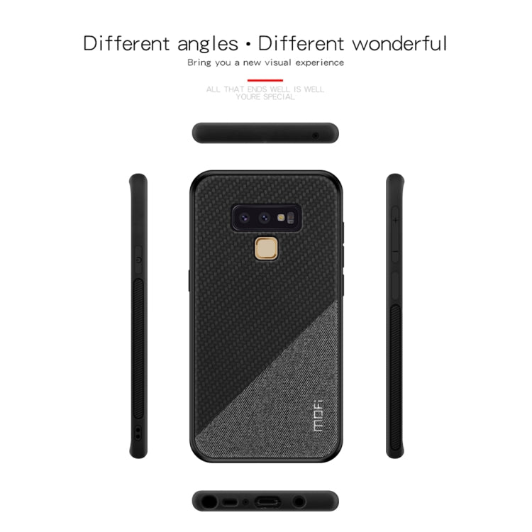 MOFI Honors Series Full Coverage TPU + PC + Cloth Pasted Case for Galaxy Note 9(Black) - Galaxy Phone Cases by MOFI | Online Shopping UK | buy2fix