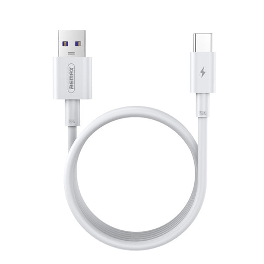 REMAX RC-135A 1m 5A USB to USB-C / Type-C 22.5W PD Fast Charging Data Cable (White) - USB-C & Type-C Cable by REMAX | Online Shopping UK | buy2fix