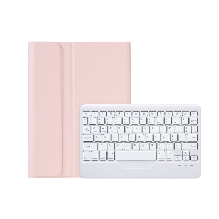 AM20-B Lambskin Texture Ultra-thin Bluetooth Keyboard Leather Tablet Case For Lenovo Xiaoxin Pad 2022 10.6 inch/Tab M10 Plus 10.6 3rd Gen 2022(Pink) - Lenovo Keyboard by buy2fix | Online Shopping UK | buy2fix