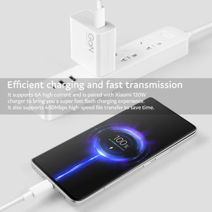 Original Xiaomi 6A USB-C / Type-C to USB-C / Type-C Fast Charging Data Cable, Length: 1m - USB-C & Type-C Cable by Xiaomi | Online Shopping UK | buy2fix