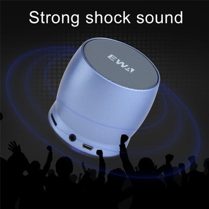 EWA A150 Portable Mini Bluetooth Speaker Wireless Hifi Stereo Strong Bass Music Boom Box Metal Subwoofer, Support Micro SD Card & 3.5mm AUX(Black Gray) - Desktop Speaker by EWA | Online Shopping UK | buy2fix