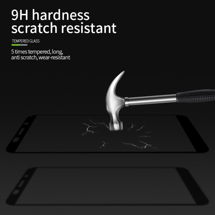 For Huawei Y5P/Y5 Prime MOFI 9H 2.5D Full Screen Tempered Glass Film(Black) - Huawei Tempered Glass by MOFI | Online Shopping UK | buy2fix