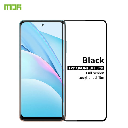 For Xiaomi 10T Lite MOFI 9H 2.5D Full Screen Tempered Glass Film(Black) -  by MOFI | Online Shopping UK | buy2fix