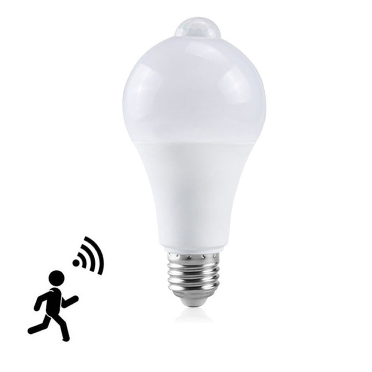 LED Light Waterproof Motion Sensor Infrared Sensor E27 LED Sensor Bulb White Light - Sensor LED Lights by buy2fix | Online Shopping UK | buy2fix