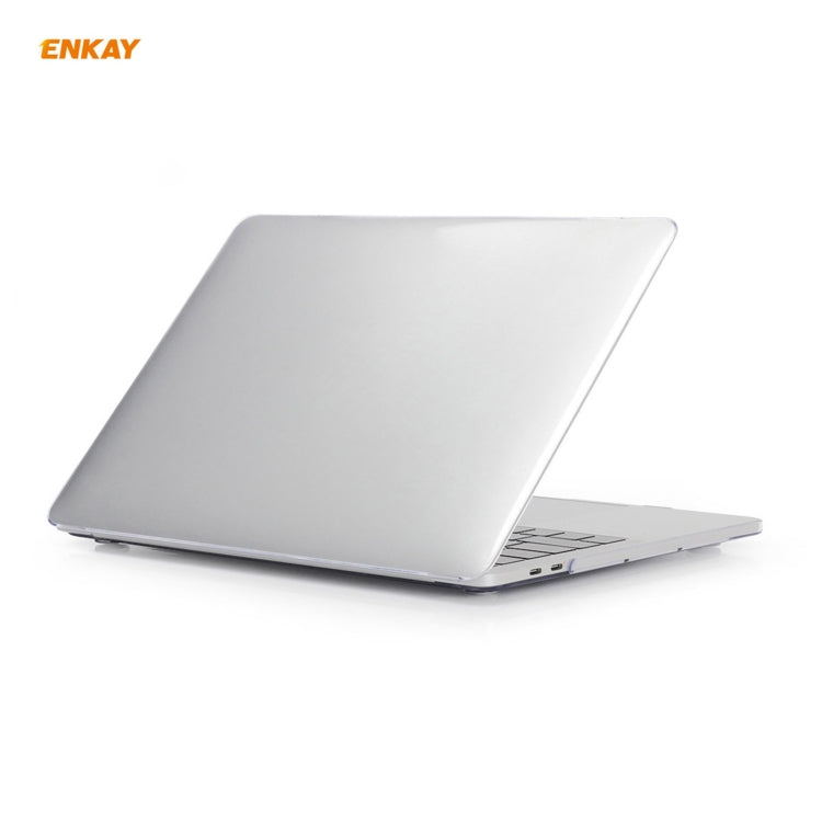 ENKAY 3 in 1 Crystal Laptop Protective Case + US Version TPU Keyboard Film + Anti-dust Plugs Set for MacBook Pro 15.4 inch A1707 & A1990 (with Touch Bar)(Transparent) - MacBook Pro Cases by ENKAY | Online Shopping UK | buy2fix