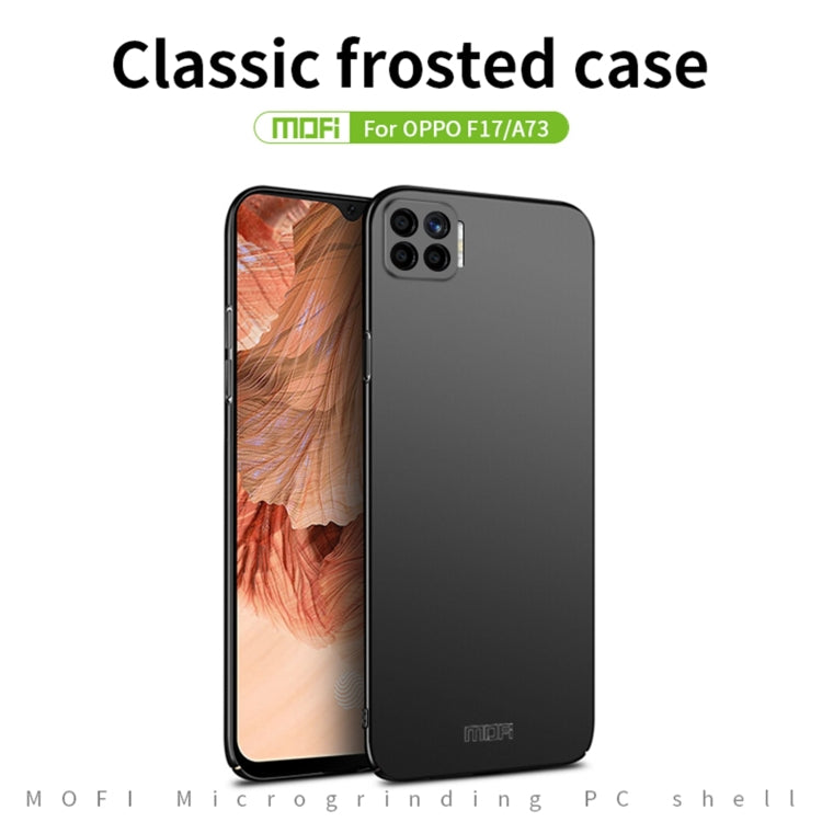 For OPPO F17 / A73 MOFI Frosted PC Ultra-thin Hard Case(Black) - OPPO Cases by MOFI | Online Shopping UK | buy2fix