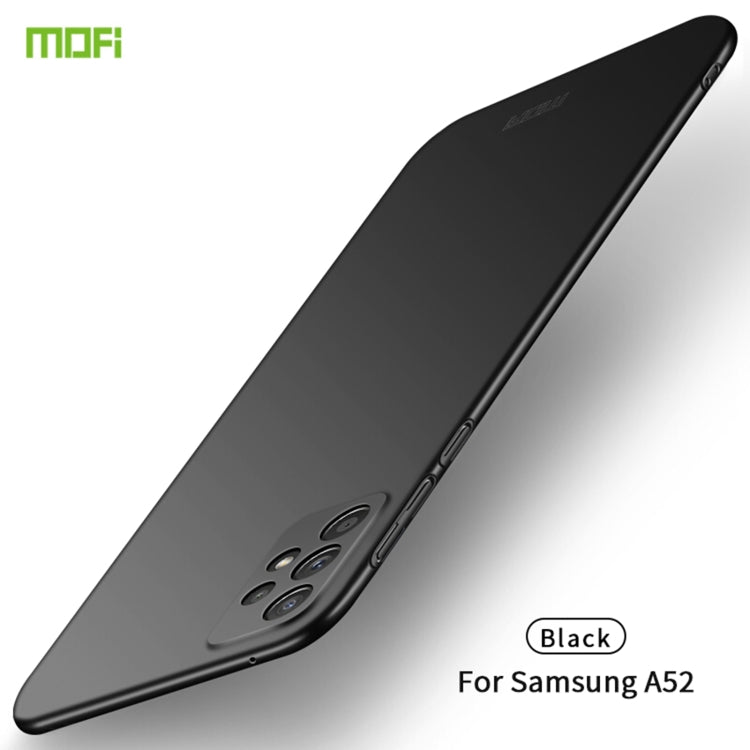 For Samsung Galaxy A52 5G / 4G MOFI Frosted PC Ultra-thin Hard Case(Black) - Galaxy Phone Cases by MOFI | Online Shopping UK | buy2fix