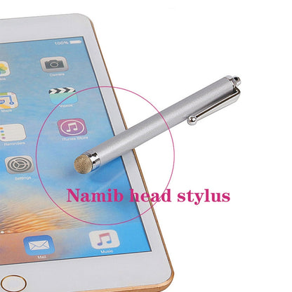 AT-19 Silver Fiber Pen Tip Stylus Capacitive Pen Mobile Phone Tablet Universal Touch Pen(Blue) - Stylus Pen by buy2fix | Online Shopping UK | buy2fix