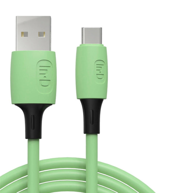 ENKAY Hat-Prince ENK-CB1101 5A USB to USB-C / Type-C Silicone Super Fast Charging Cable, Cable Length: 1.2m(Green) - USB-C & Type-C Cable by ENKAY | Online Shopping UK | buy2fix