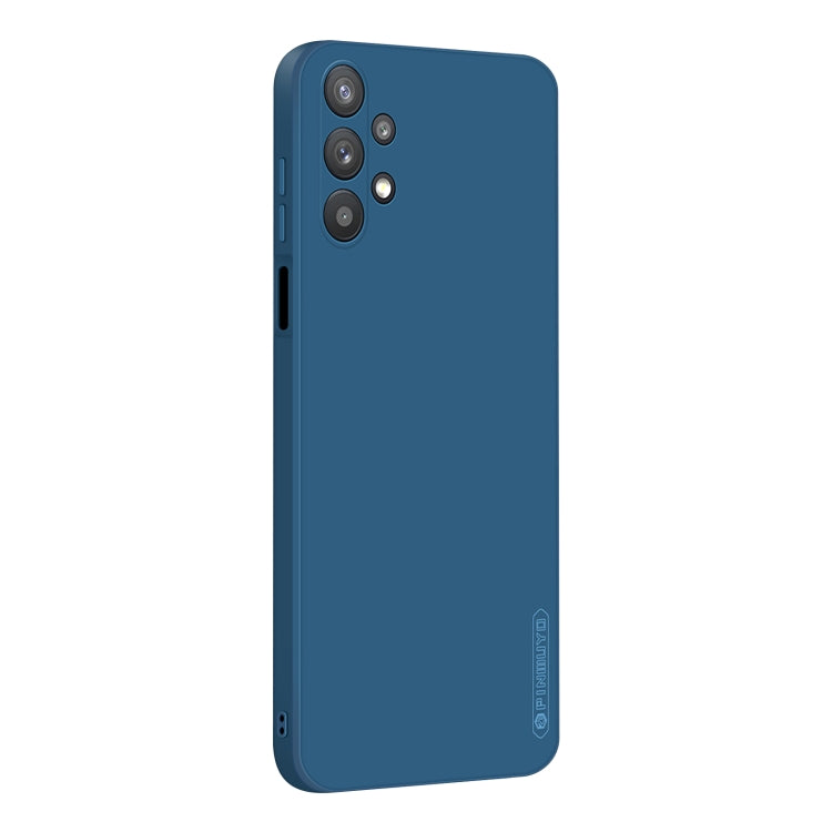 For Samsung Galaxy A32 5G PINWUYO Touching Series Liquid Silicone TPU Shockproof Case(Blue) - Galaxy Phone Cases by PINWUYO | Online Shopping UK | buy2fix