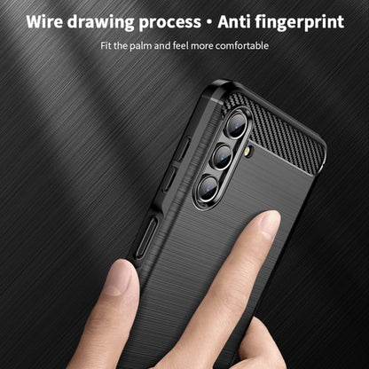 For Samsung Galaxy A13 5G MOFI Gentleness Series Brushed Texture Carbon Fiber Soft TPU Case(Black) - Galaxy Phone Cases by MOFI | Online Shopping UK | buy2fix