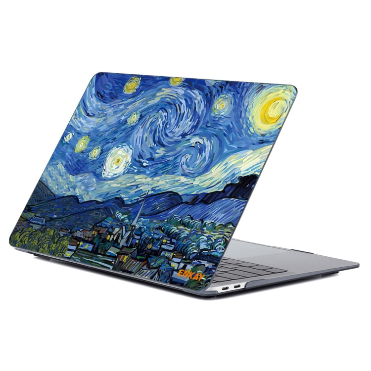 ENKAY Hat-Prince Natural Series Laotop Protective Crystal Case for MacBook Pro 16 inch A2141(Starry Night) - MacBook Pro Cases by ENKAY | Online Shopping UK | buy2fix