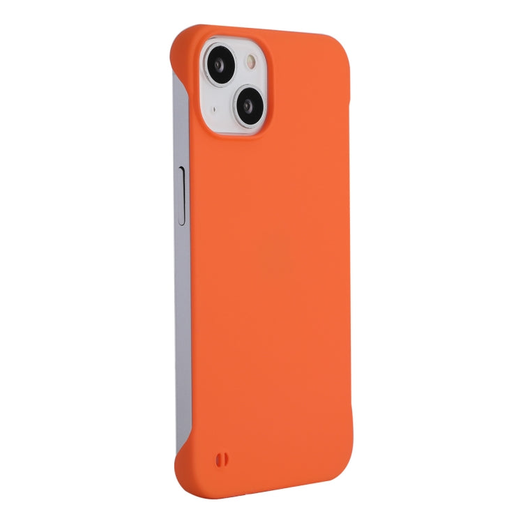 For iPhone 13 ENKAY Matte Frameless PC Phone Case(Orange) - iPhone 13 Cases by ENKAY | Online Shopping UK | buy2fix