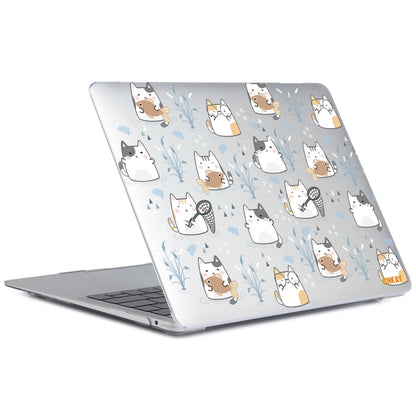 For MacBook Air 13.3 inch A1932 / A2179 / A2337 ENKAY Animal Series Pattern Laotop Protective Crystal Case(Cute Cat) - MacBook Air Cases by ENKAY | Online Shopping UK | buy2fix