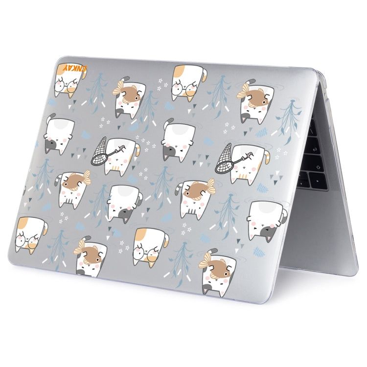 For MacBook Air 13.3 inch A1932 / A2179 / A2337 ENKAY Animal Series Pattern Laotop Protective Crystal Case(Cute Cat) - MacBook Air Cases by ENKAY | Online Shopping UK | buy2fix