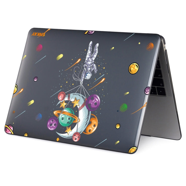 ENKAY Star Series Pattern Laotop Protective Crystal Case For MacBook Pro 16.2 inch A2485 2021/A2880 2023(Balloon Astronaut) - MacBook Pro Cases by ENKAY | Online Shopping UK | buy2fix