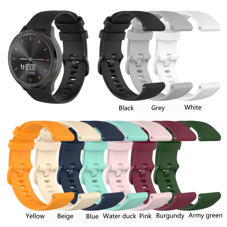 For Amazfit GTS 3 Checkered Silicone Watch Band(Water duck) - Watch Bands by buy2fix | Online Shopping UK | buy2fix