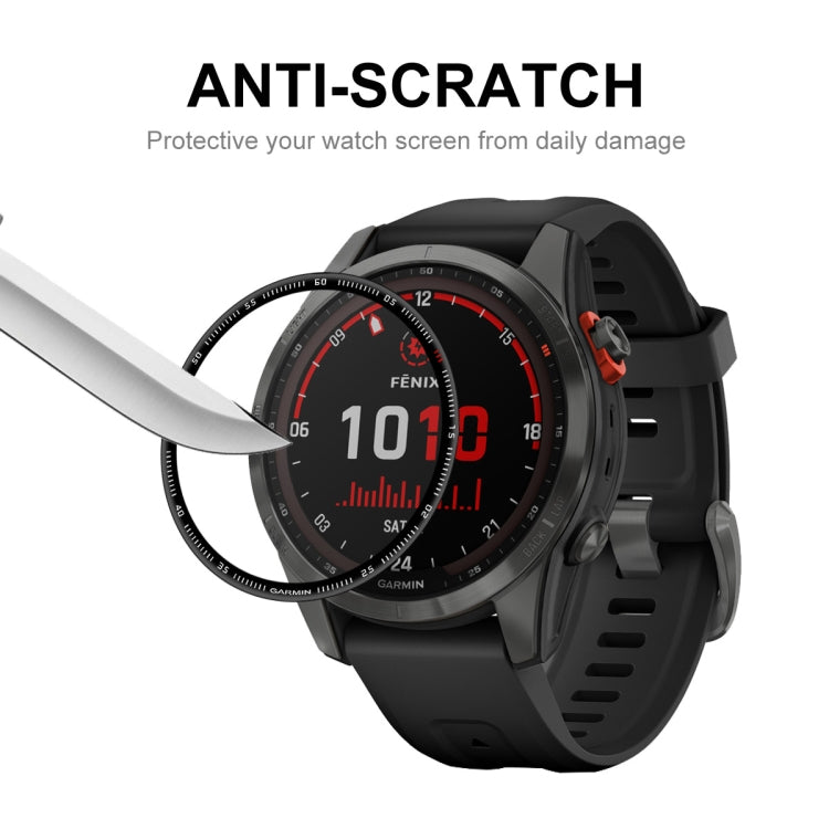 2 PCS ENKAY 3D Full Coverage Soft PC Edge + PMMA HD Screen Protector Film For Garmin Fenix 7S - Screen Protector by ENKAY | Online Shopping UK | buy2fix