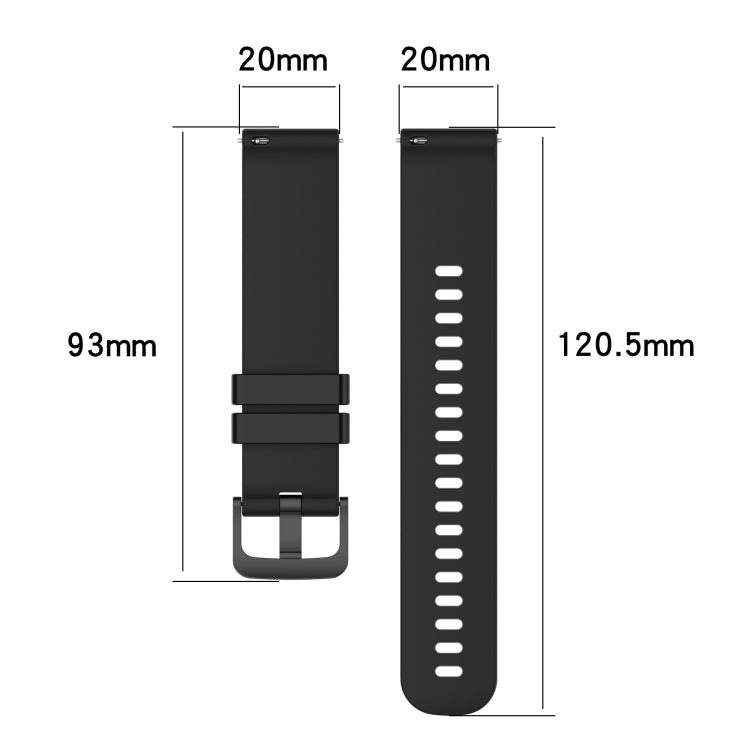 For Amazfit BIP Lite 20mm Carbon Fiber Striped Silicone Watch Band(White) - Watch Bands by buy2fix | Online Shopping UK | buy2fix