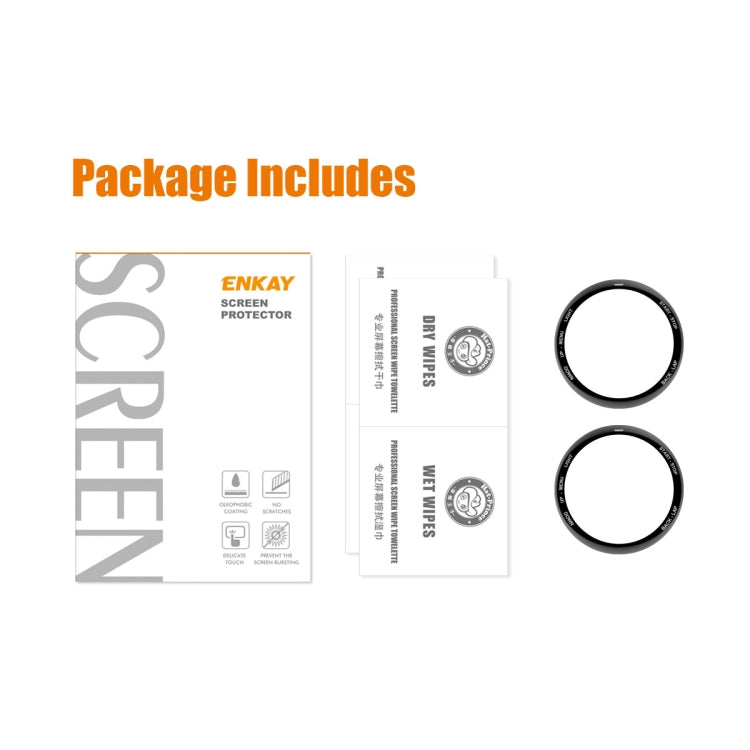 2 PCS For Garmin Tactix 7 / 7 Pro ENKAY 3D Full Coverage Soft PC Edge + PMMA HD Screen Watch Film - Screen Protector by ENKAY | Online Shopping UK | buy2fix