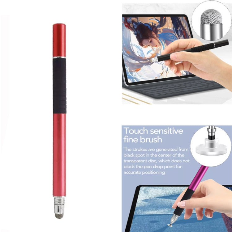 AT-31 Conductive Cloth Head + Precision Sucker Capacitive Pen Head 2-in-1 Handwriting Stylus(Red) - Stylus Pen by buy2fix | Online Shopping UK | buy2fix