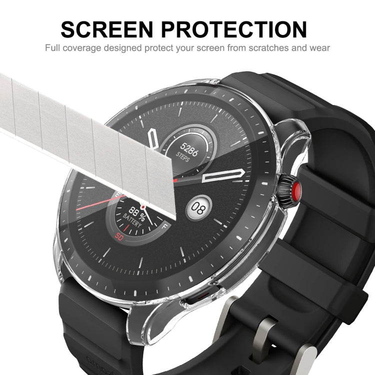 For Amazfit GTR 4 ENKAY Hat-Prince Transparent TPU Case with Screen Film - Watch Cases by buy2fix | Online Shopping UK | buy2fix