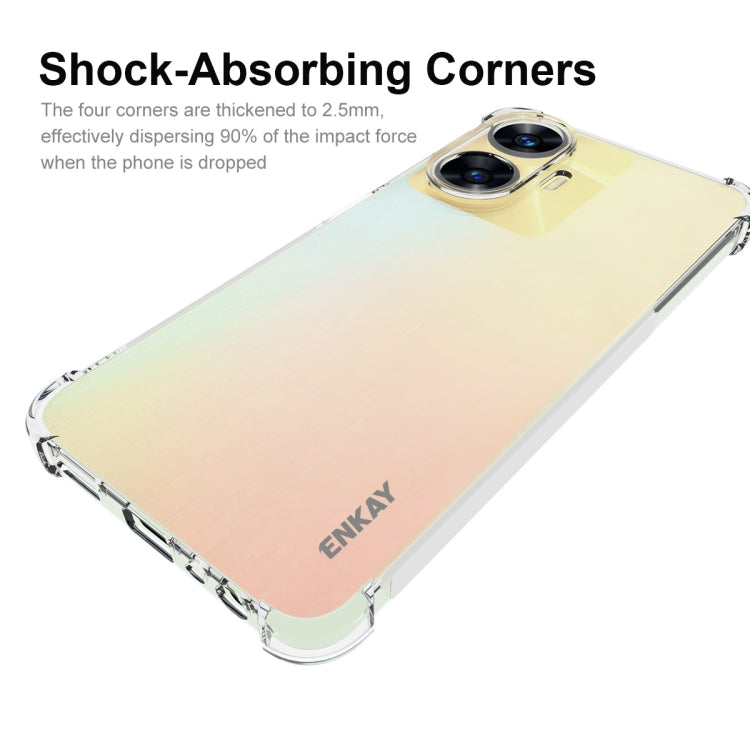 For Realme C55 4G ENKAY Clear TPU Shockproof Anti-slip Phone Case - Realme Cases by ENKAY | Online Shopping UK | buy2fix