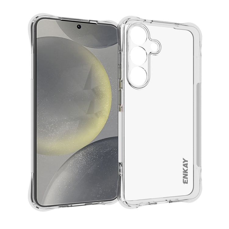 For Samsung Galaxy S25 5G ENKAY Clear TPU Shockproof Anti-slip Phone Case - Galaxy S25 5G Cases by ENKAY | Online Shopping UK | buy2fix