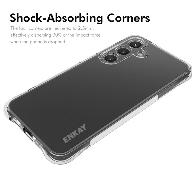 For Samsung Galaxy S25 5G ENKAY Clear TPU Shockproof Anti-slip Phone Case - Galaxy S25 5G Cases by ENKAY | Online Shopping UK | buy2fix