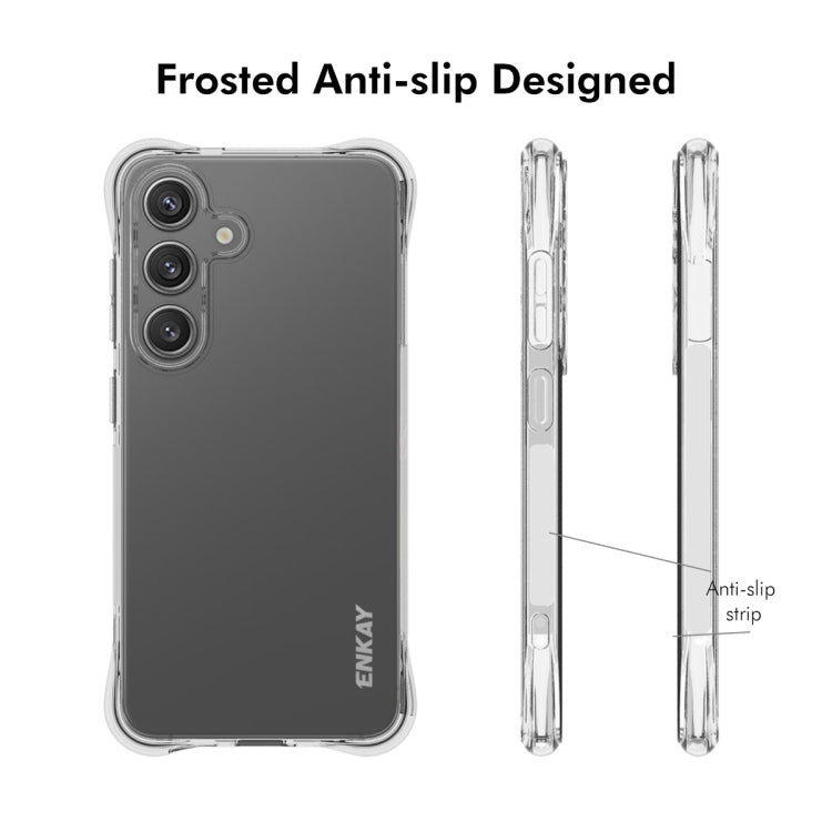 For Samsung Galaxy S25 5G ENKAY Clear TPU Shockproof Anti-slip Phone Case - Galaxy S25 5G Cases by ENKAY | Online Shopping UK | buy2fix