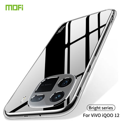 For vivo iQOO 12 MOFI Ming Series Ultra-thin TPU Phone Case(Transparent) - iQOO 12 Cases by MOFI | Online Shopping UK | buy2fix