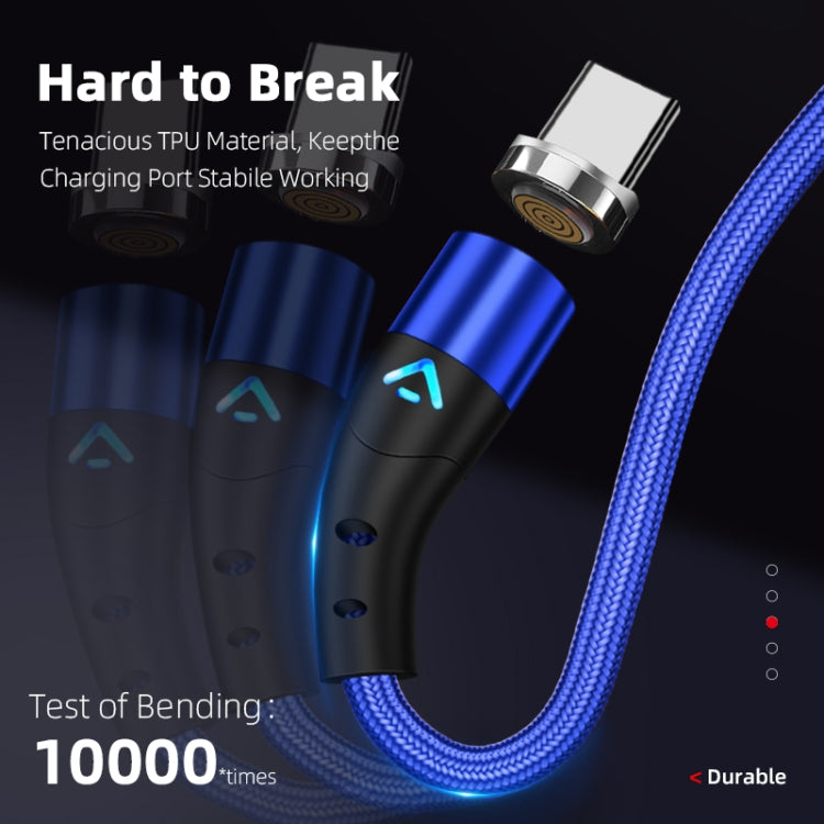 ENKAY 2 in 1 3A USB to 8 Pin + Type-C Magnetic Fast Charging Data Cable, Length:2m(Black) - Charging Cable & Head by ENKAY | Online Shopping UK | buy2fix