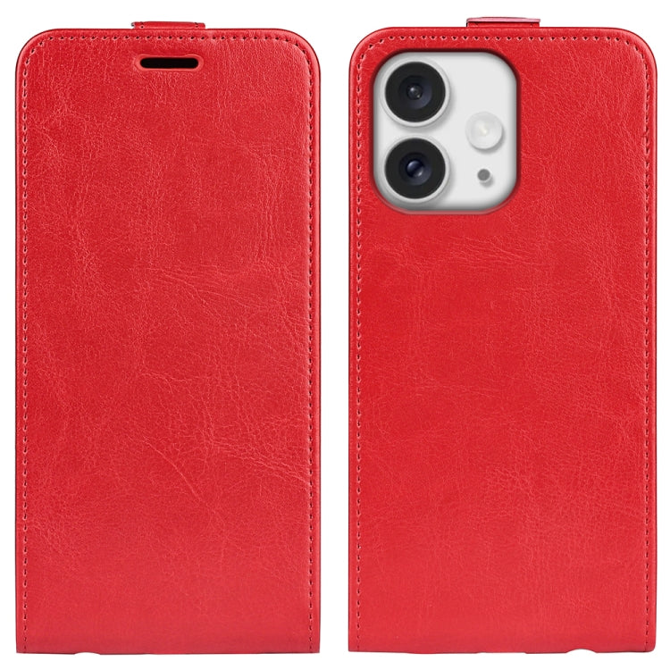 For iPhone 16 Pro Max R64 Texture Single Vertical Flip Leather Phone Case(Red) - iPhone 16 Pro Max Cases by buy2fix | Online Shopping UK | buy2fix