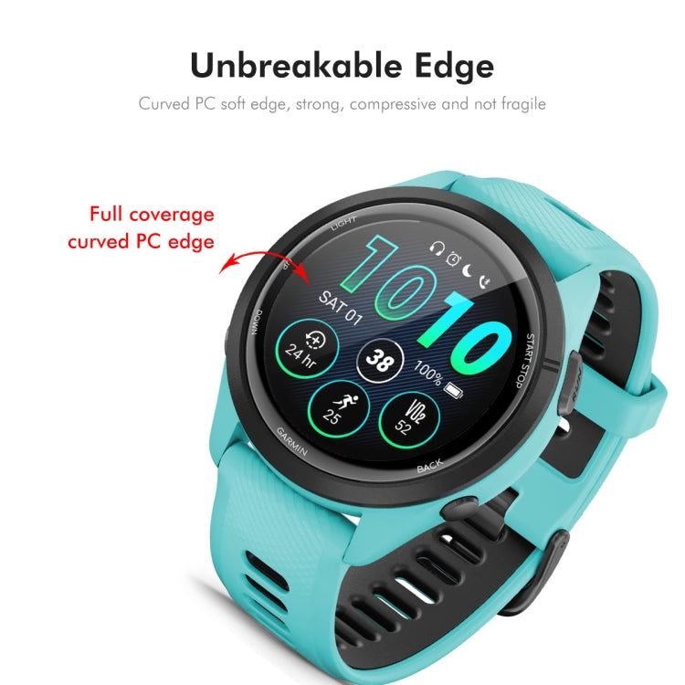 For Garmin Forerunner 265S 2pcs ENKAY 3D Full Coverage Soft PC Edge + PMMA HD Screen Protector Film - Screen Protector by ENKAY | Online Shopping UK | buy2fix