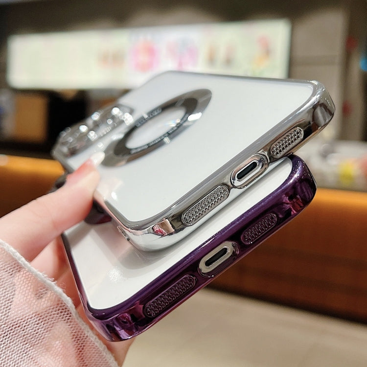 For iPhone 13 Pro Magsafe Electroplating TPU Phone Case(Purple) - iPhone 13 Pro Cases by buy2fix | Online Shopping UK | buy2fix