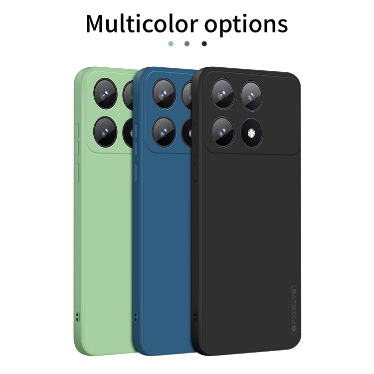For Xiaomi Redmi K70E PINWUYO Sense Series Liquid Silicone TPU Phone Case(Blue) - K70E Cases by PINWUYO | Online Shopping UK | buy2fix