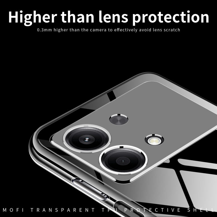 For Xiaomi Redmi Note 13R Pro MOFI Ming Series Ultra-thin TPU Phone Case(Transparent) - Xiaomi Cases by MOFI | Online Shopping UK | buy2fix