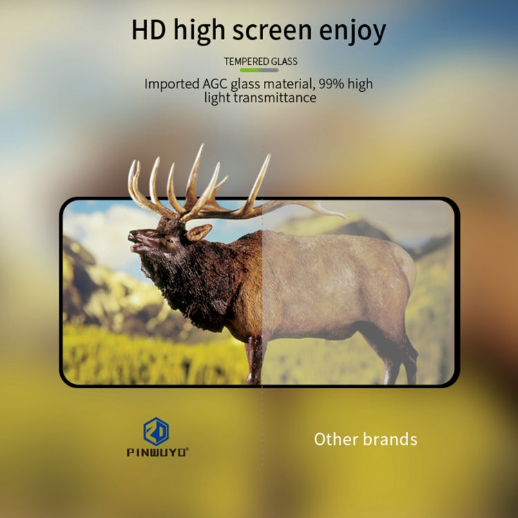 For OPPO Reno11 F PINWUYO 9H 2.5D Full Screen Tempered Glass Film(Black) - Reno11 F Tempered Glass by PINWUYO | Online Shopping UK | buy2fix