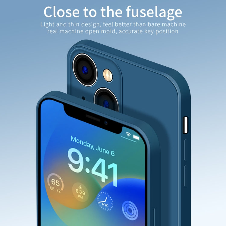 For iPhone 15 Plus PINWUYO Sense Series Liquid Silicone TPU Phone Case(Blue) - iPhone 15 Plus Cases by PINWUYO | Online Shopping UK | buy2fix