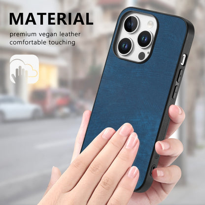 For iPhone 16 Pro Max Vintage Leather PC Back Cover Phone Case(Blue) - iPhone 16 Pro Max Cases by buy2fix | Online Shopping UK | buy2fix