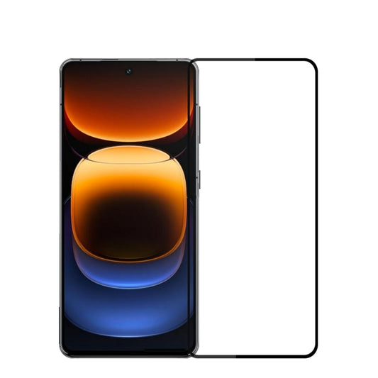 For vivo iQOO 12 PINWUYO 9H 2.5D Full Screen Tempered Glass Film(Black) - iQOO 12 Tempered Glass by PINWUYO | Online Shopping UK | buy2fix