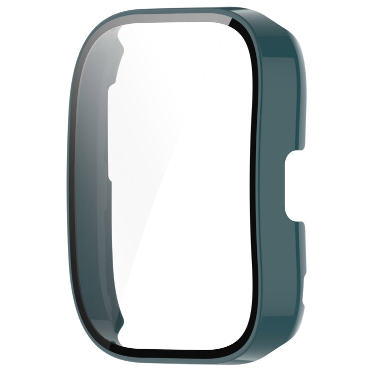 For Amazfit Bip 5 Tempered Film Integrated PC Watch Protective Case(Green) - Watch Cases by buy2fix | Online Shopping UK | buy2fix